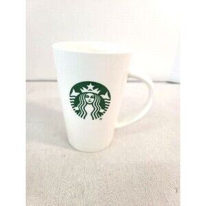 Starbucks Green Mermaid Siren Logo Coffee Cup  12 fl. oz. White 2017
